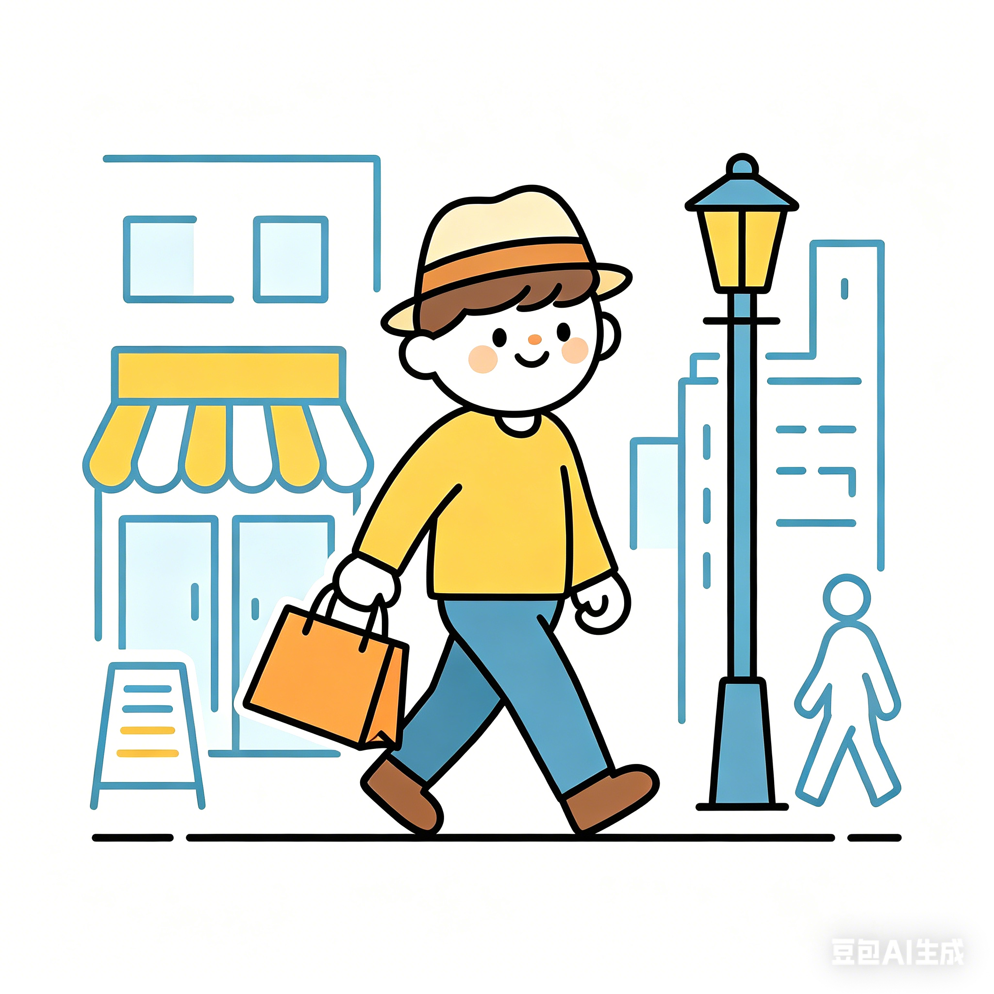 都市漫步逛街